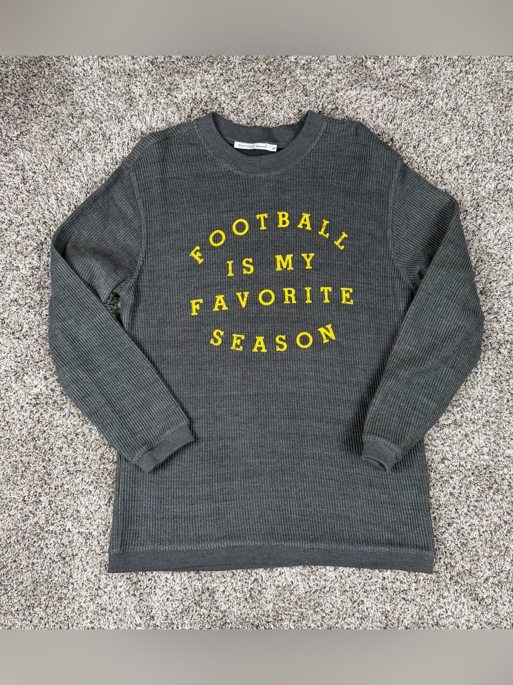 Sz Small Womens Boat House Apparel Football Is My Favorite Season Waffle Thermal